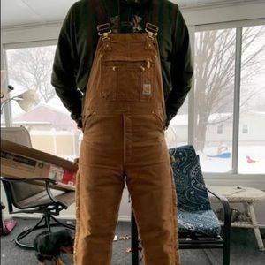 Carhartt - DUCK ZIP-TO-THIGH BIB (QUILT LINED)